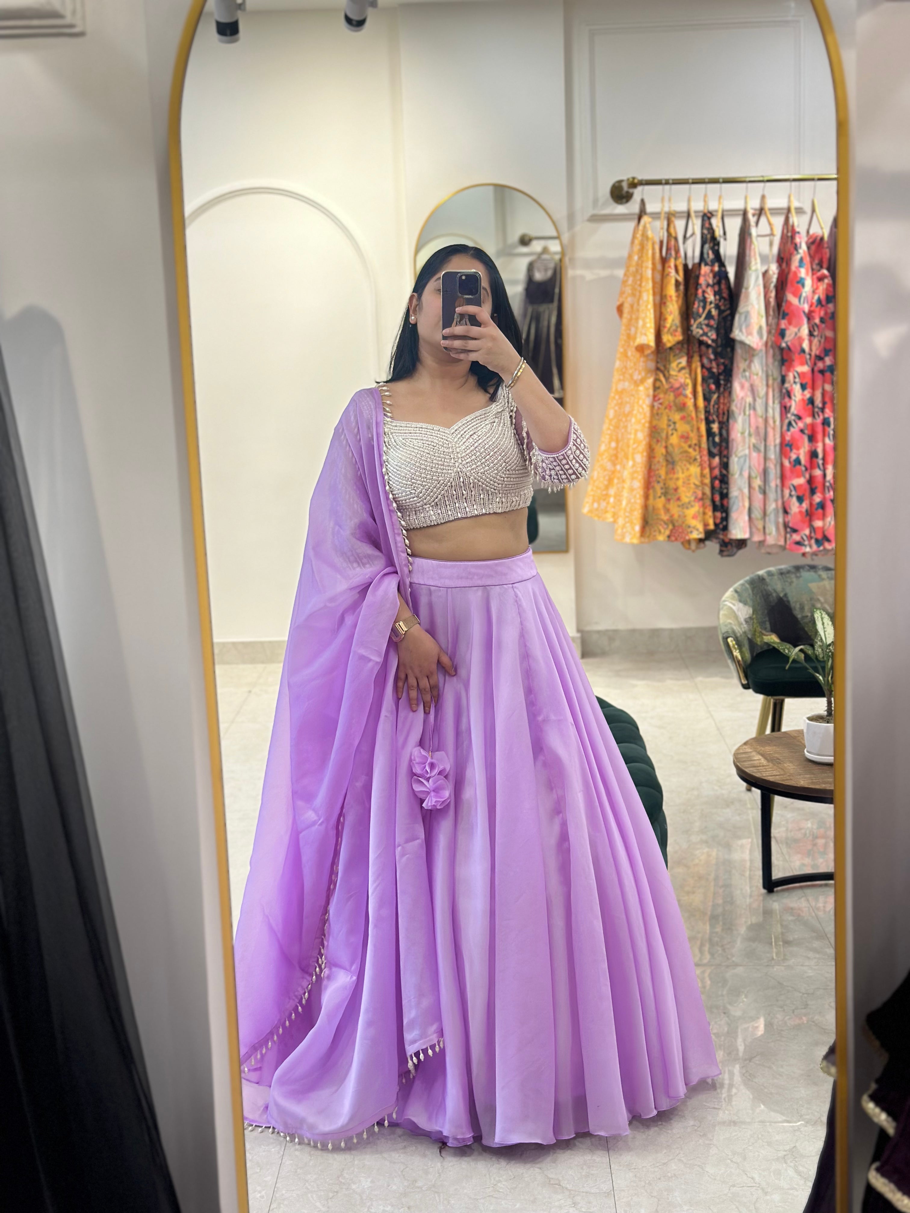 Lilac Pearl Lehenga